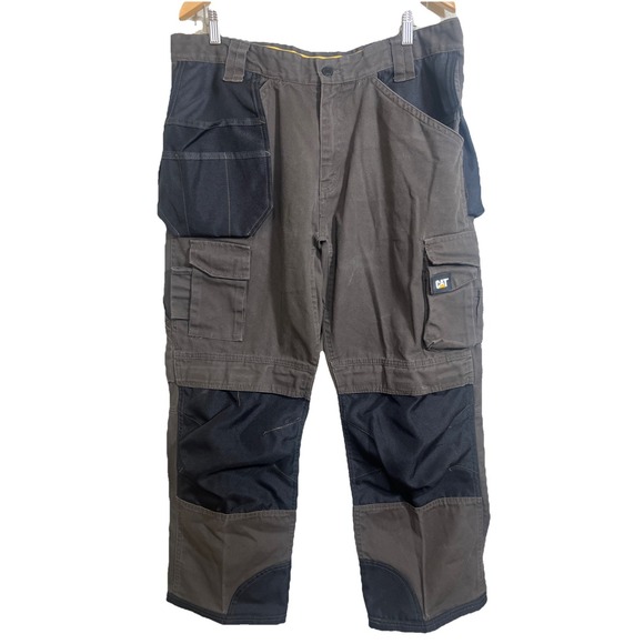 CATERPILLAR CAT Mens Holster Cargo Carpenter‎ Utility Pants 36x30 Tool Pockets - Picture 1 of 8